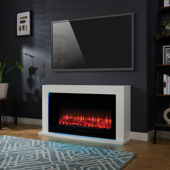 Suncrest Lumley-Ambience Electric Fireplace Suite