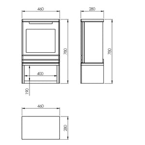 Suncrest Matfen Electric Fireplace Suite with Log Store