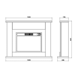 Suncrest Middleton Electric Fireplace Suite