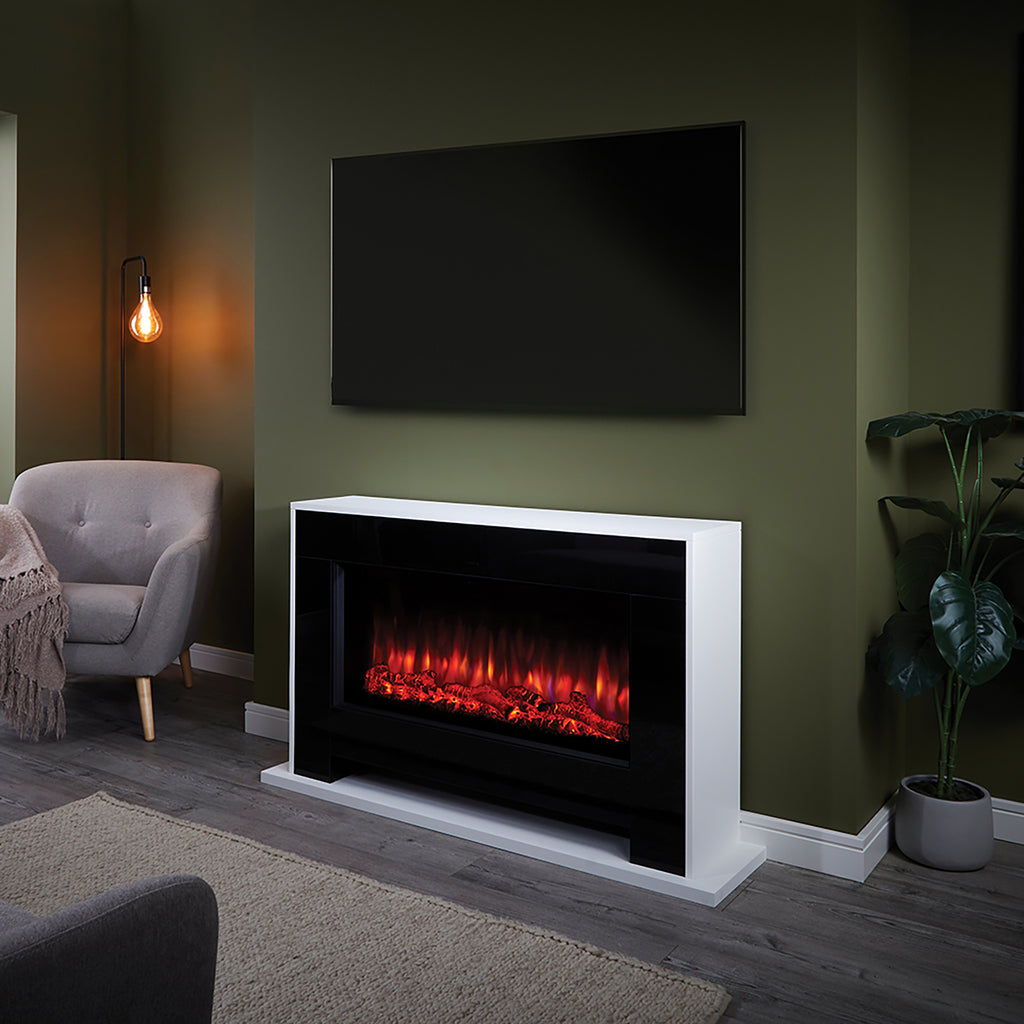 Suncrest Nebraska Electric Fireplace Suite