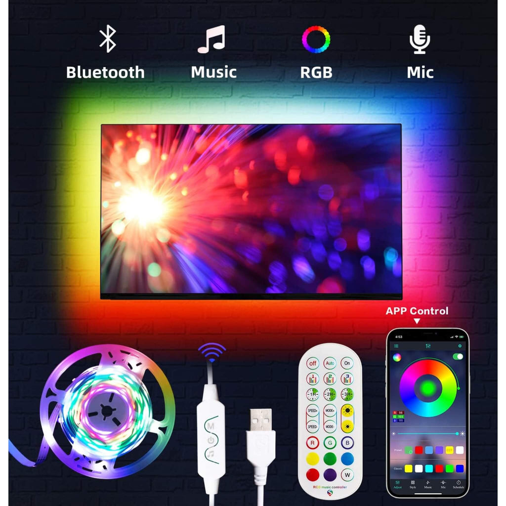 LED TV Backlight Strip Rainbow or Solid Multi Colour