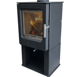 Mendip Ashcott SE Wood Burning Stove with Log Store