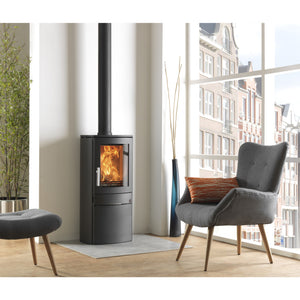 ACR Neo 1C ECO Wood Burning Stove with cupboard base