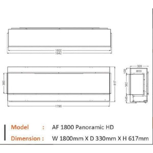 Prestige MW12 1900 Pre Built Media Wall Fireplace