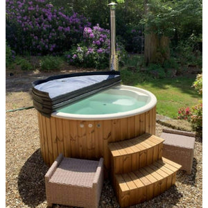 Deluxe Premium Acrylic Wood Burning Hot Tub Off Grid