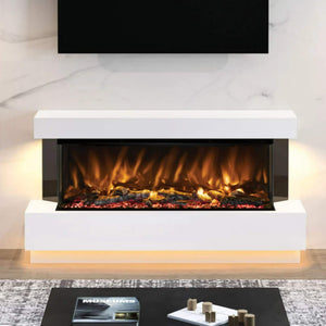 Elgin & Hall Pryzm Evento 64" Arteon 1250 Electric 3 Sided Fireplace Suite