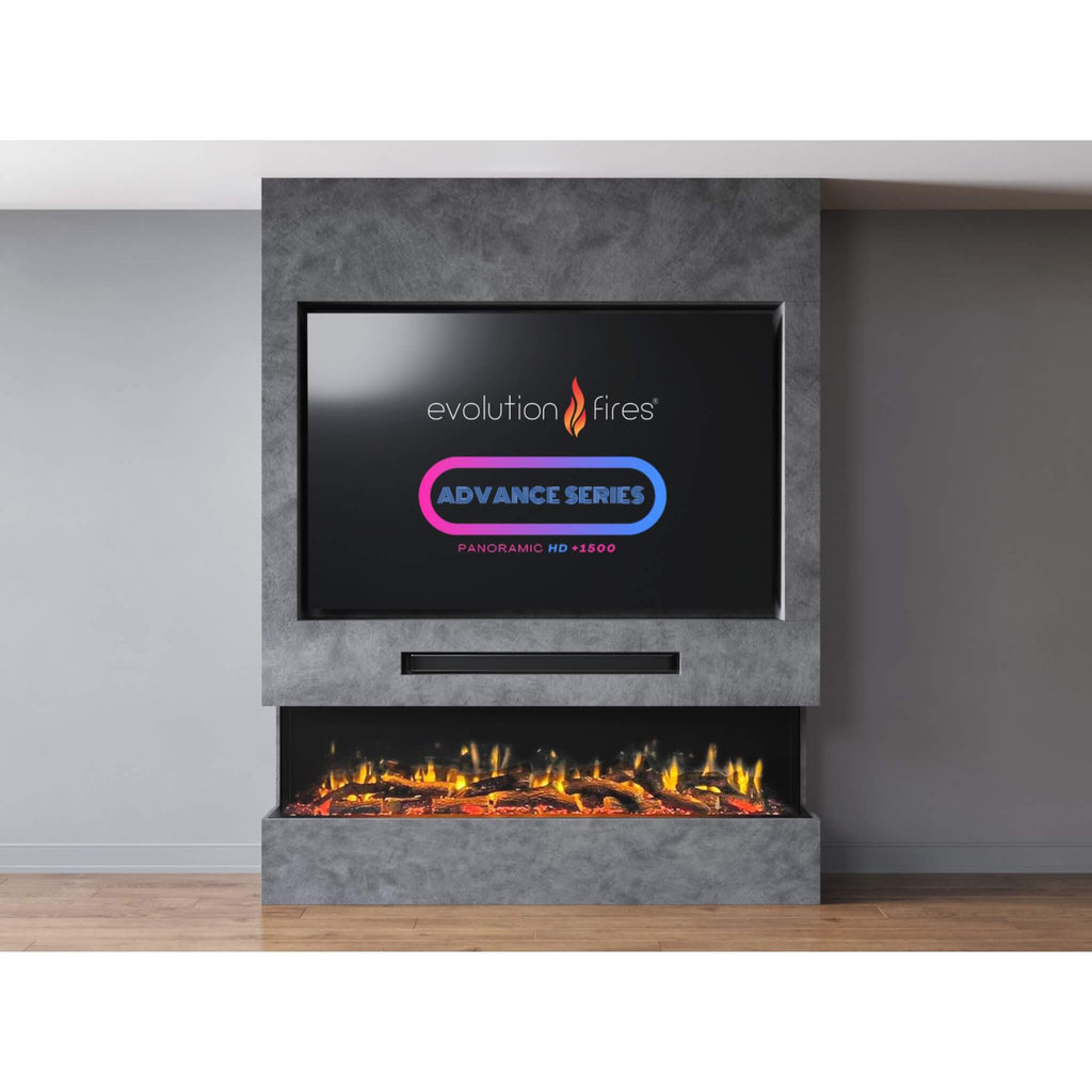 Evolution Advance 1500 Panoramic HD 3 Sided Fire with Alexa