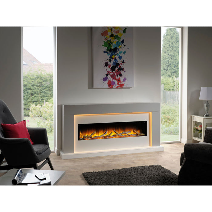 Flamerite Sholus 1300 Electric Fireplace Suite