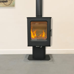 Mendip Ashcott Wood Burning Stove with Pedestal