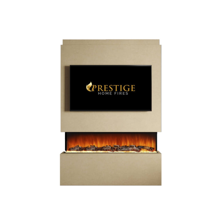 Prestige Alpha 44 Pre Built Media Wall With Fire