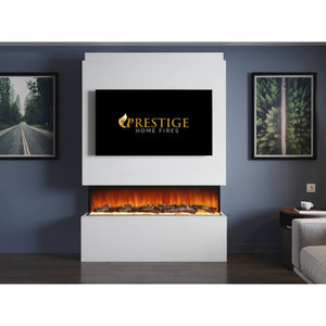 Prestige Alpha 50 Pre Built Media Wall With Fire