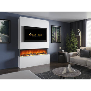 Prestige Alpha 50 Pre Built Media Wall With Fire