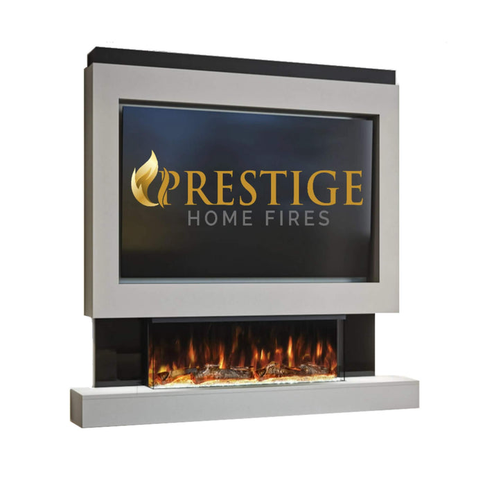 Prestige MW1 1800 Pre Built Media Wall Fireplace