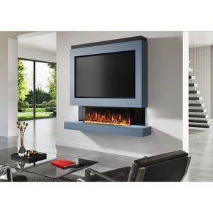 Fully assembled electric fireplace deals tv stand