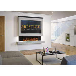 Prestige MW1 1800 Pre Built Media Wall Fireplace