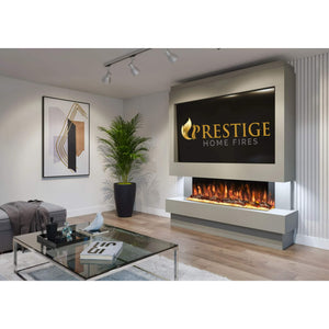 Prestige MW10 1800 Pre Built Media Wall Fireplace and Alexa