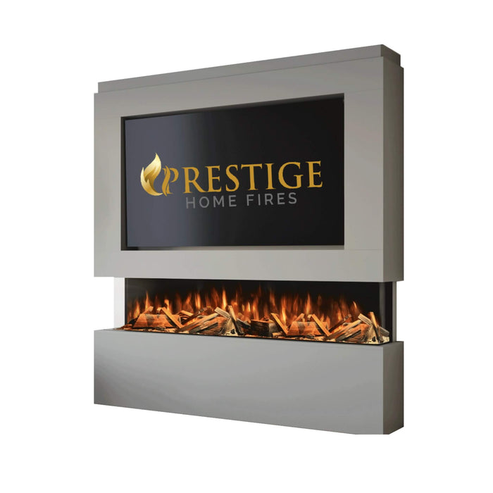 Prestige MW12 1900 Pre Built Media Wall Fireplace