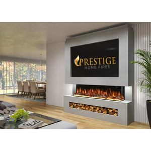 Prestige MW11 1900 Pre Built Media Wall Fireplace and Alexa