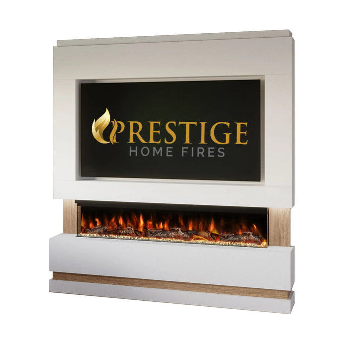 Prestige MW14 1900 Pre Built Media Wall Fireplace