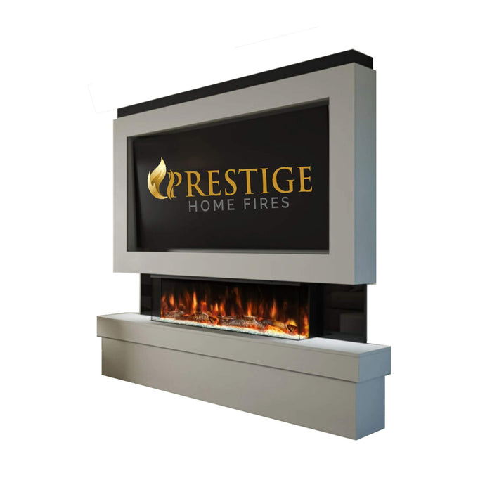 Prestige MW2 1800 Pre Built Media Wall Fireplace