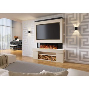 Prestige MW3 1800 Pre Built Media Wall Fireplace