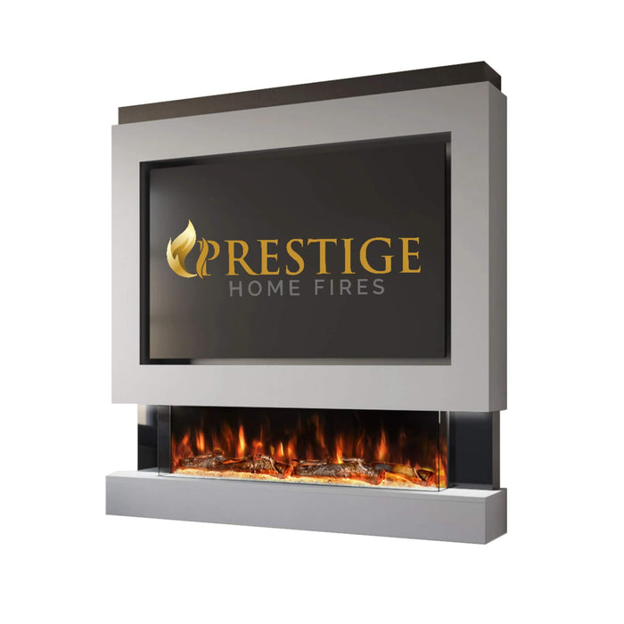 Prestige MW4 1500 Pre Built Media Wall Fireplace