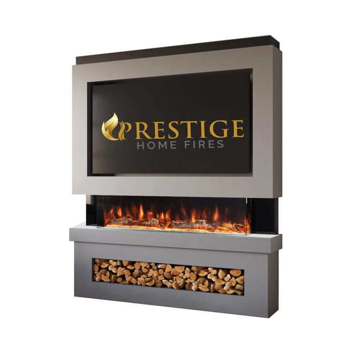 Prestige MW6 1500 Pre Built Media Wall Fireplace