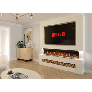 Prestige MW7 2200 Pre Built Media Wall Fireplace