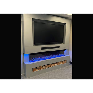 Prestige MW7 2200 Pre Built Media Wall Fireplace