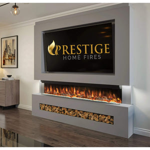 Prestige MW7 2200 Pre Built Media Wall Fireplace