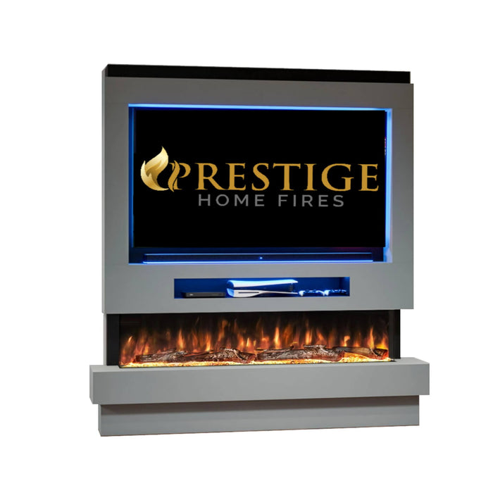 Prestige MW8 1800 Pre Built Media Wall Fireplace