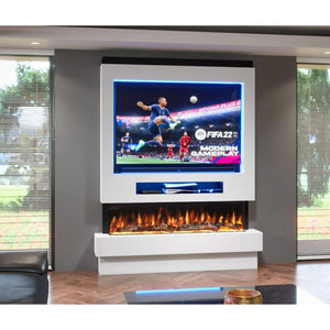 Prestige MW8 1800 Pre Built Media Wall Fireplace