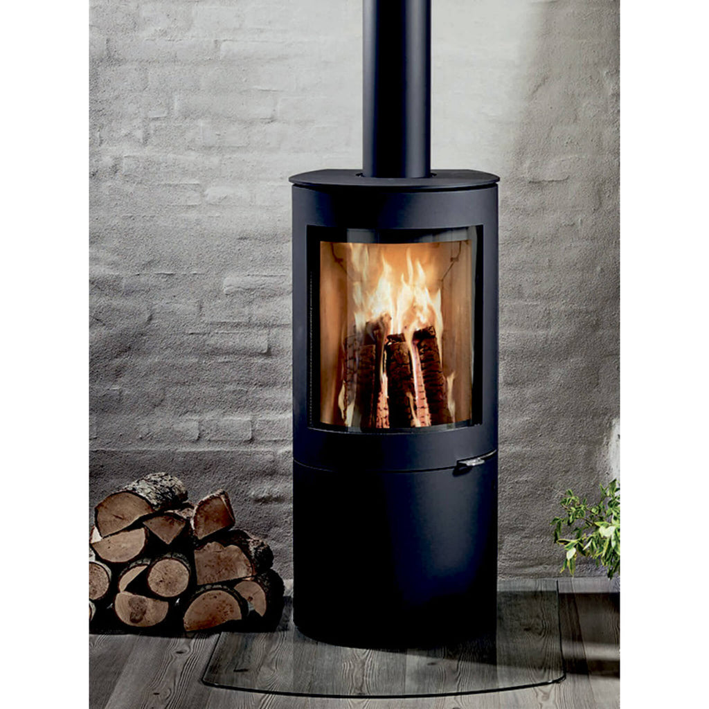 Westfire Uniq 26 Convection Wood Burning Stove in Matt Black